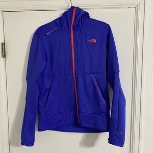 The North Face Steep Series Full Zip Fleece Blue and Orange Hoodie size M